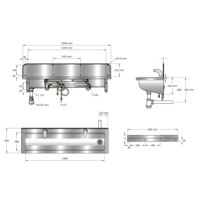 Lavoir | acier inoxydable | Incl. robinets | 6 tailles