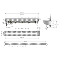 Lavoir | acier inoxydable | Incl. robinets | 6 tailles