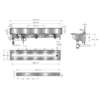 Lavoir | acier inoxydable | Incl. robinets | 6 tailles