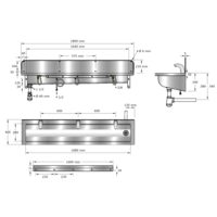 Lavoir | acier inoxydable | Incl. robinets | 6 tailles