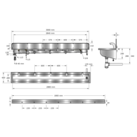 Lavoir | acier inoxydable | Incl. robinets | 6 tailles