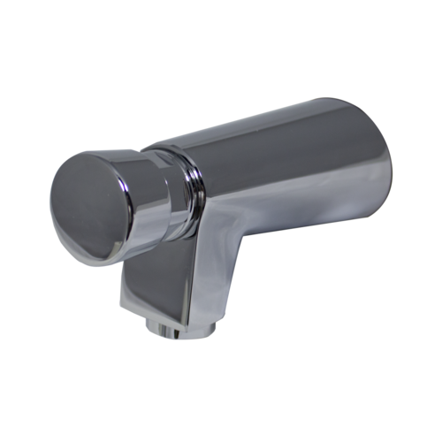  HorecaTraders Robinet mural à fermeture automatique | eau chaude et froide | Longueur 139 mm 