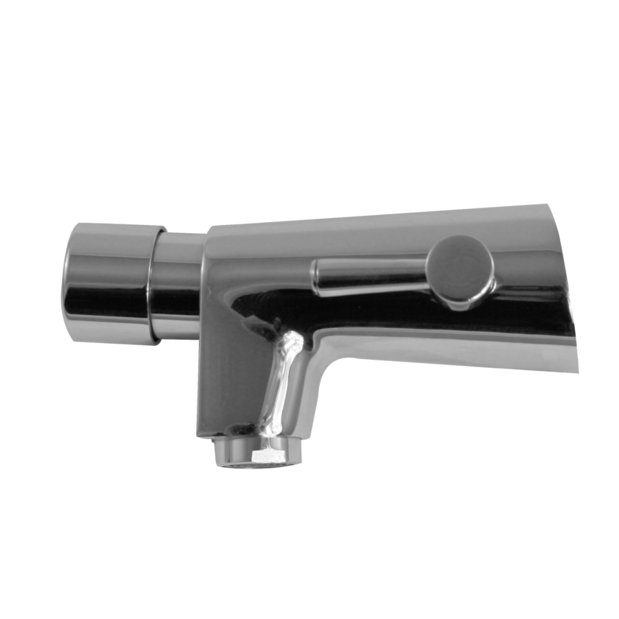 Robinet mural à fermeture automatique | eau chaude et froide | Longueur 139 mm