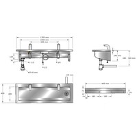 wasgoot | RVS | Incl. infrarood kranen | 6 formaten