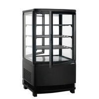 Kühltheke | Schwarz | 58 Liter | 43,5 x 43,5 x (h) 84 cm
