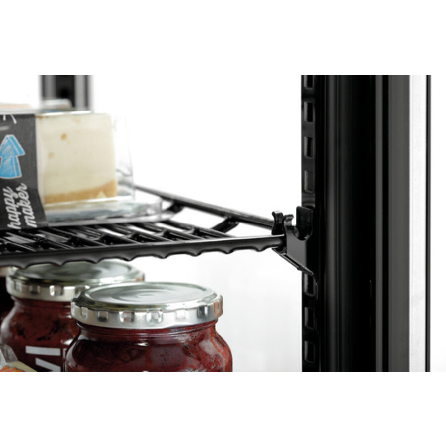 Refrigerated Display | Black | 58 Liter | 43.5x43.5x(h)84 cm