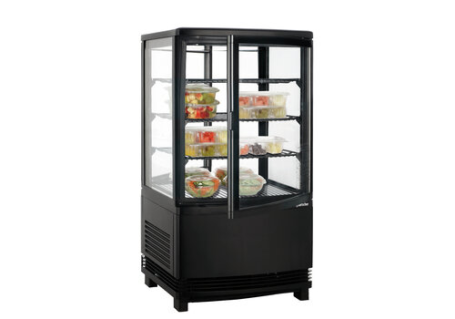  Bartscher Refrigerated Display | Black | 58 Liter | 43.5x43.5x(h)84 cm 