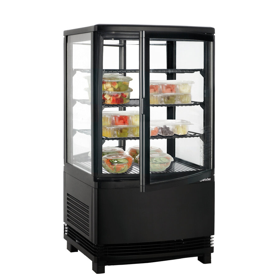 Refrigerated Display | Black | 58 Liter | 43.5x43.5x(h)84 cm