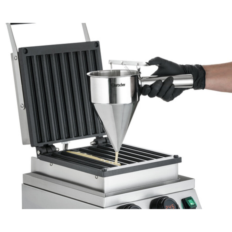 Gaufrier à churros | acier inoxydable | 8 gaufres churros