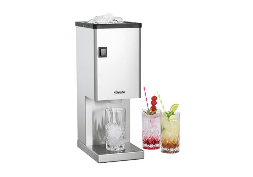  Bartscher Broyeur à glace | 60 kg/h | acier inoxydable | 19x30x(h)49 cm 