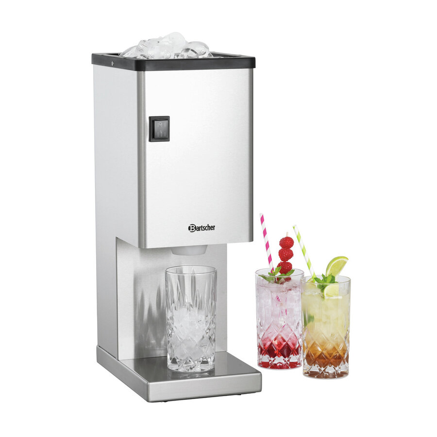Broyeur à glace | 60 kg/h | acier inoxydable | 19x30x(h)49 cm
