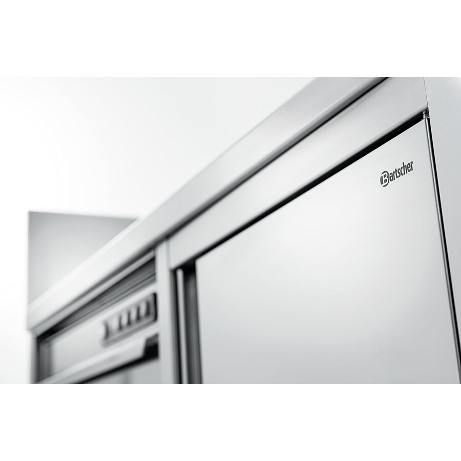 Centre de rinçage mobile sur roues | 120x70x(h)120 cm | Acier inoxydable