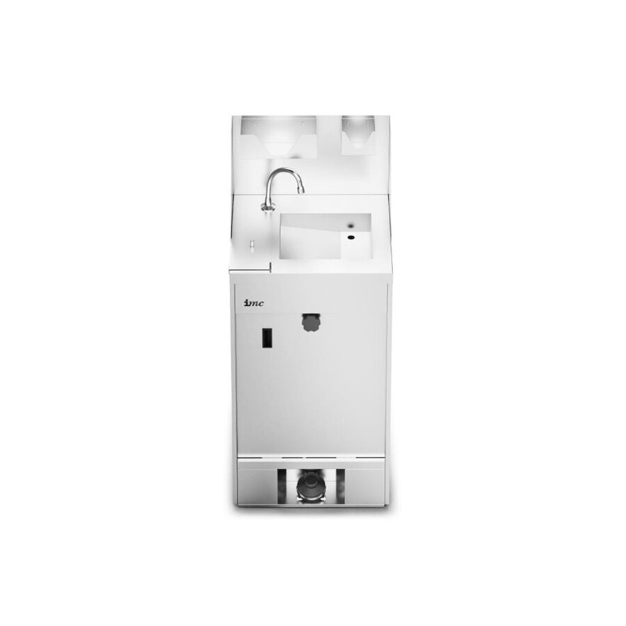 Lave-mains mobile en acier inoxydable | 122(h) x 51,5(l) x 54,3(p)cm