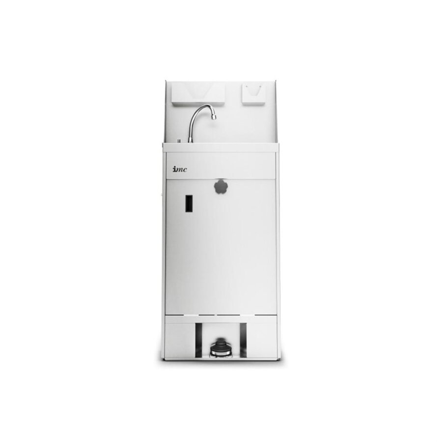 Lave-mains mobile en acier inoxydable | 122(h) x 51,5(l) x 54,3(p)cm