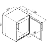WTes 1672-22 Weinklimaschrank | +5ºC bis +20ºC | 95 Liter | 34 Flaschen