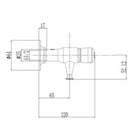 remplisseuse de bouteilles en acier inoxydable à fermeture directe | D 120 x H 65 mm