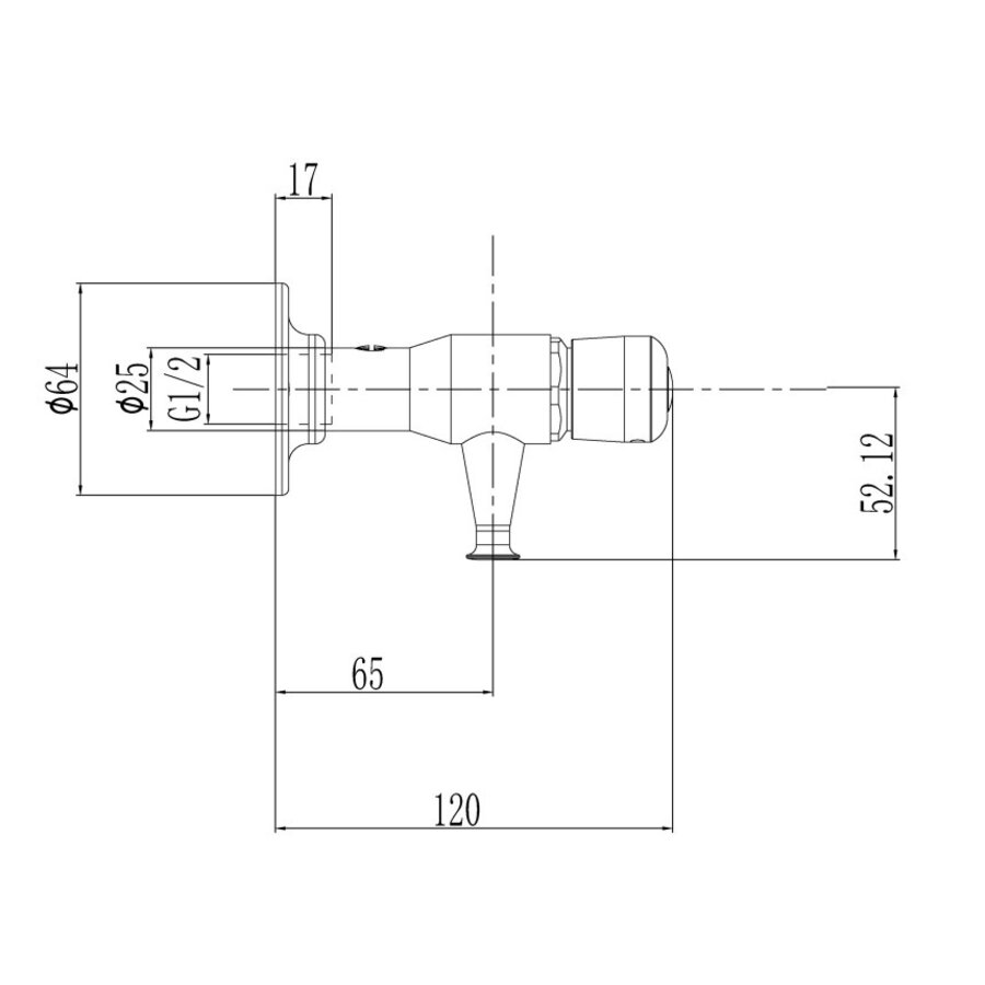 Direktverschließbarer Flaschenfüller aus Edelstahl | T 120 x H 65 mm