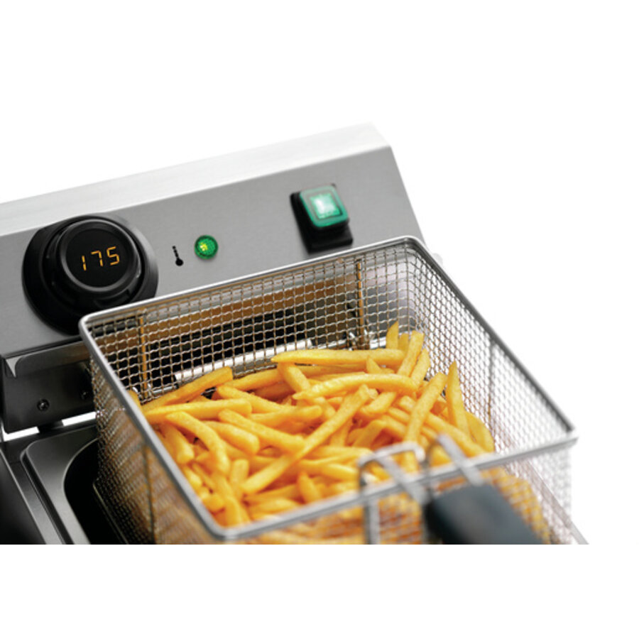 Friteuse snack III plus | Acier inoxydable | 9 litres | 285x640x410