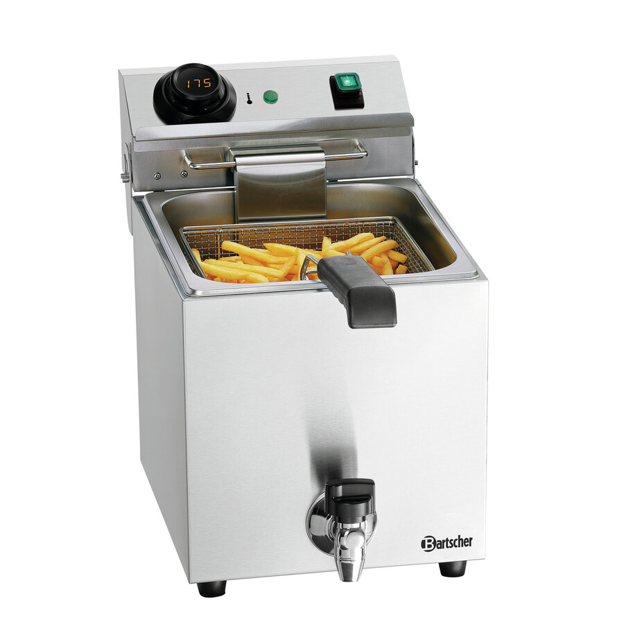 Friteuse snack III plus | Acier inoxydable | 9 litres | 285x640x410