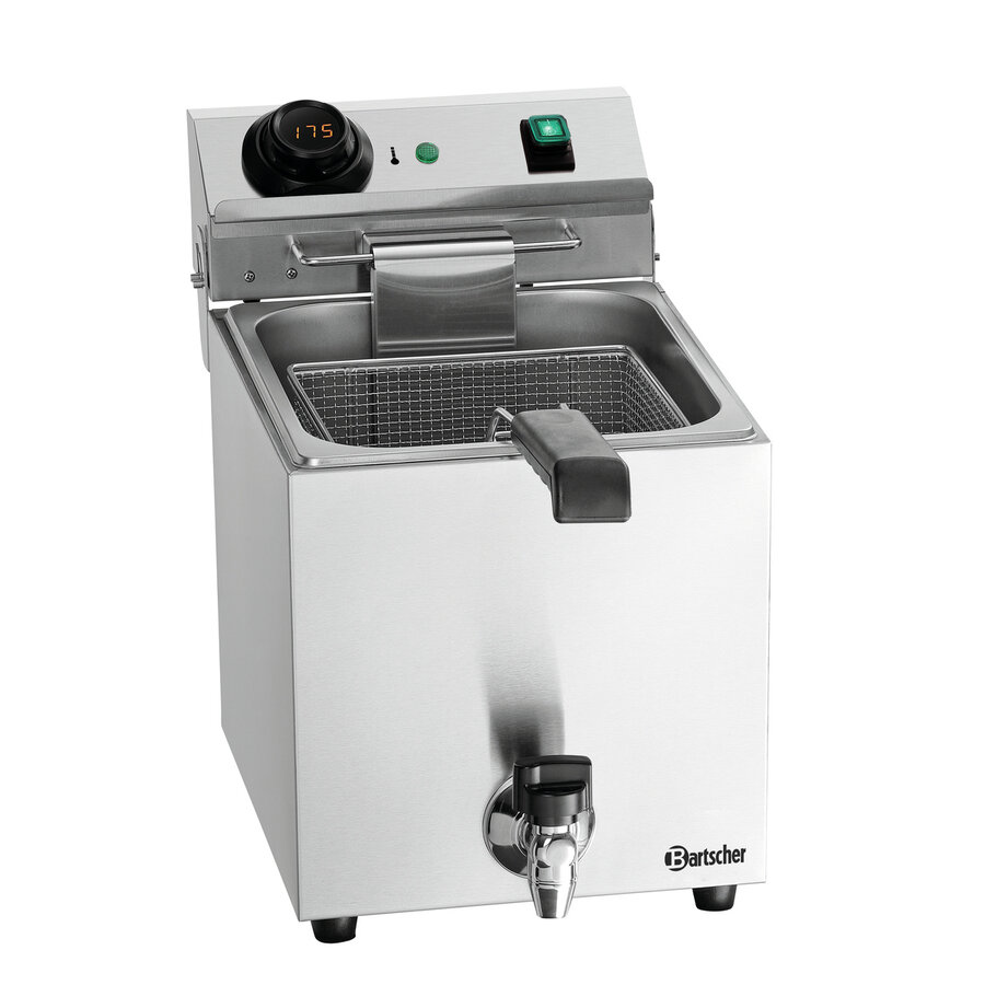 Friteuse snack III plus | Acier inoxydable | 9 litres | 285x640x410