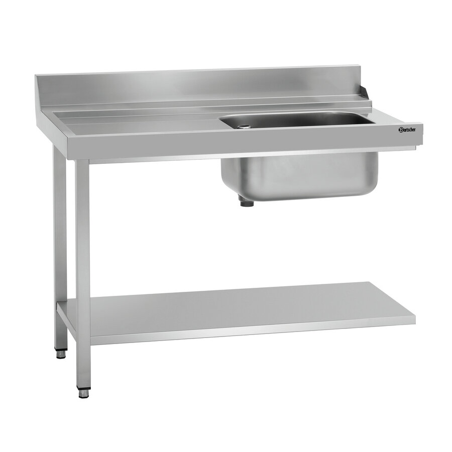 Futtertisch | Edelstahl | Waschbecken | 1200x720x850 mm