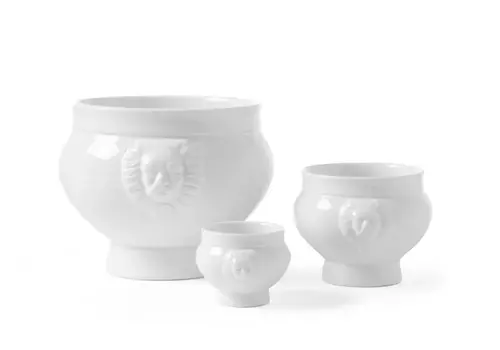  Hendi Bol à soupe blanc en porcelaine 250 ml | 4 pièces 