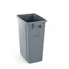 HorecaTraders Poubelle en plastique grise 60 L 455 x 315 x (h) 580 mm