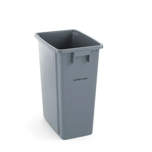  HorecaTraders Kunststoff-Abfalleimer grau 60 L 455x315x(h)580mm 
