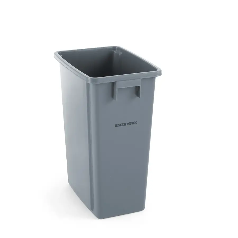 Plastic waste bin gray 60 L 455x315x (h) 580mm