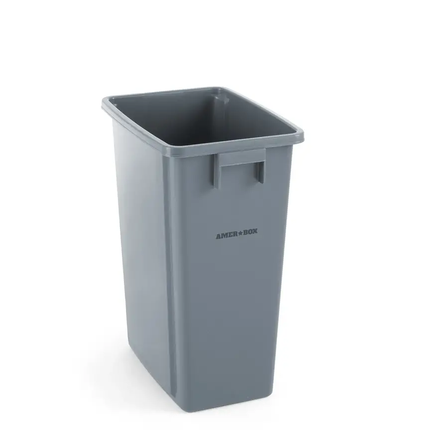 Plastic waste bin grey 60 L 455x315x(h)580mm