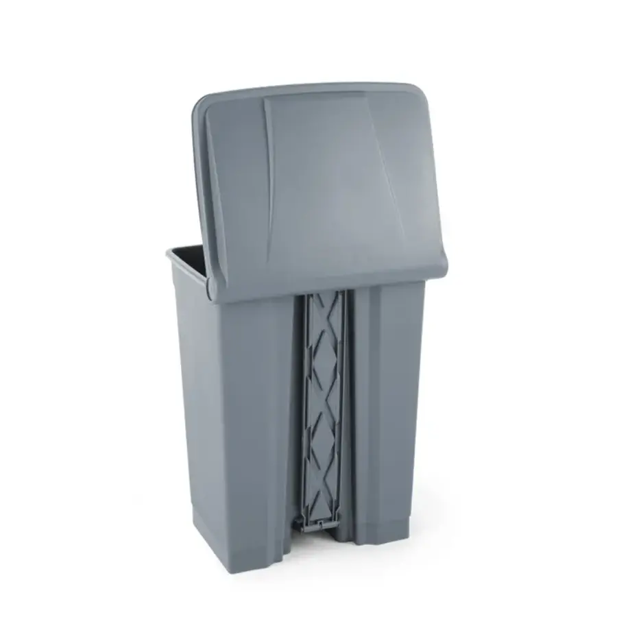 Poubelle à pédale en plastique | gris | 68 litres | 2 tailles