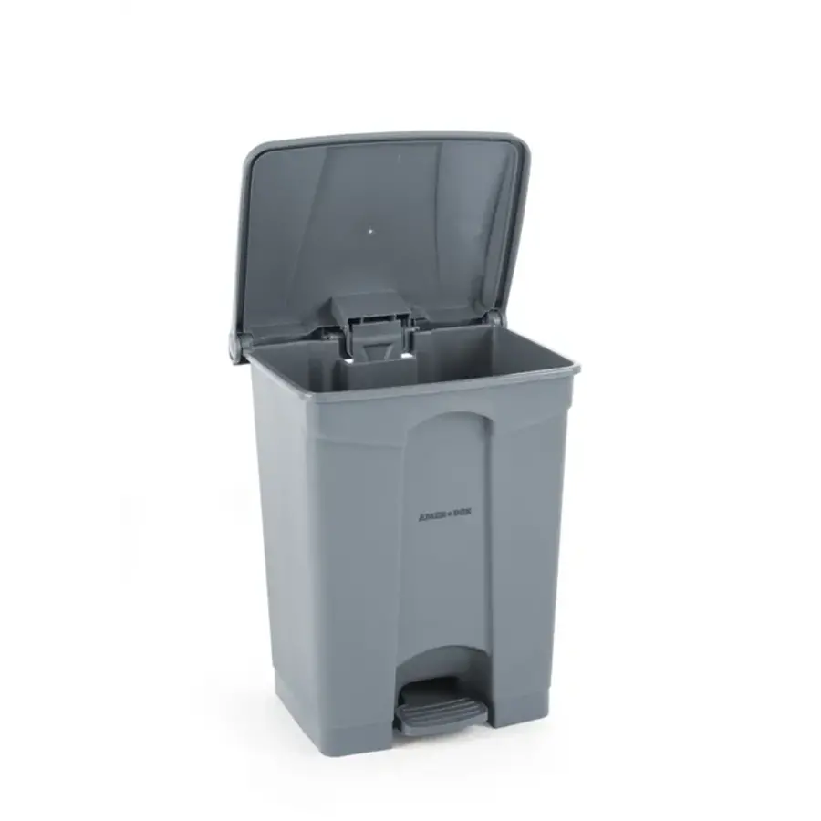 Poubelle à pédale en plastique | gris | 68 litres | 2 tailles
