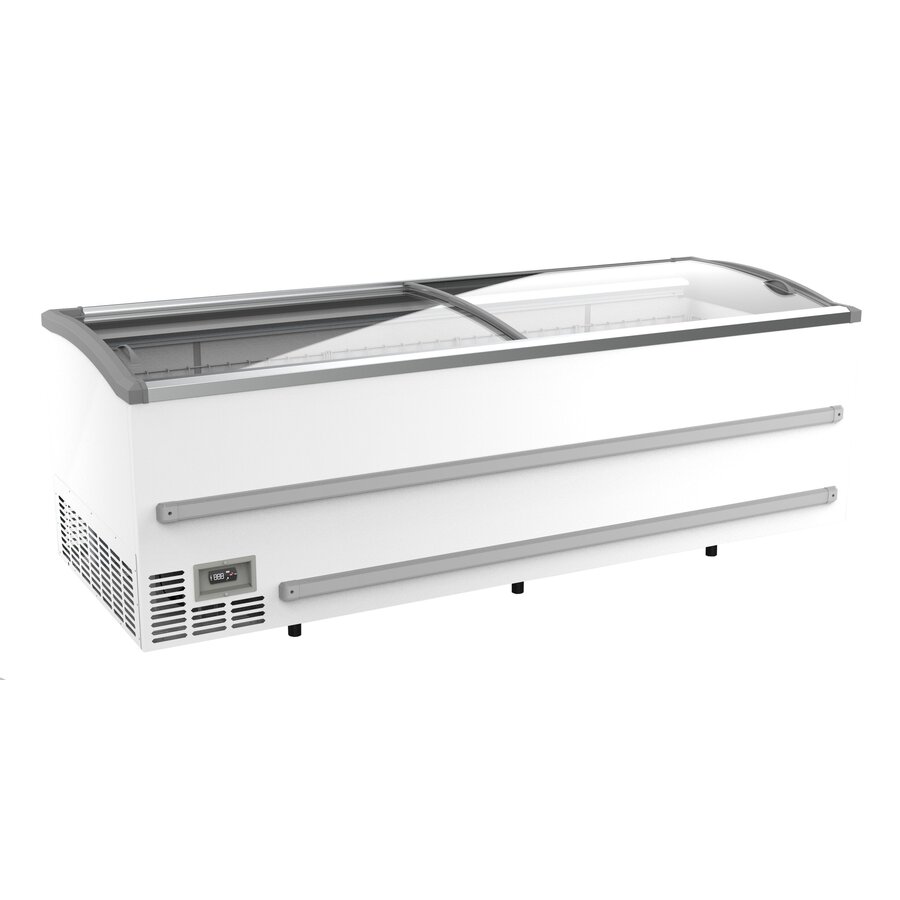 Chest freezer with sliding glass lid 1000 liters 255x96x82.5 cm (wxdxh)