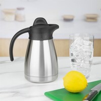 Thermos with screw cap 0.5L, Brushed stainless steel