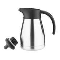 Thermos flask with screw cap 0.5L, Brushed stainless steel