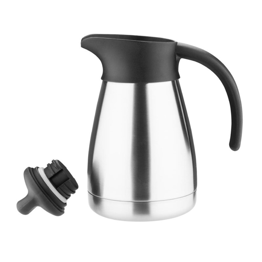 Bouteille isotherme avec bouchon à vis 0,5 L, acier inoxydable brossé