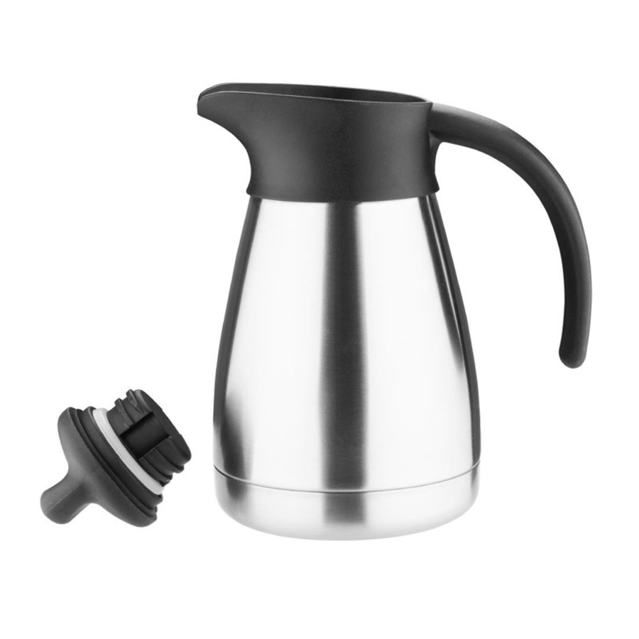 Thermos with screw cap 0.5L, Brushed stainless steel