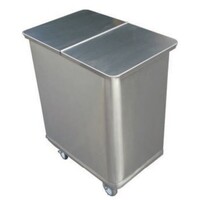 Flour wagon | 125 Liters | Stainless steel | 395x610x (h) 725 mm