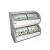 HorecaTraders Displayvrieskast | 2 niveaus | 408 L | -21°C tot -15°C |  121 x 79 x 121cm