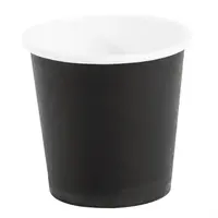 HorecaTraders Recycelbare Kaffeebecher Schwarz 12cl (1000 Stück)