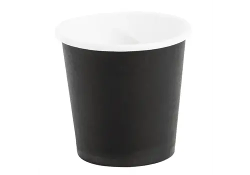  HorecaTraders Gobelets à café recyclables HorecaTraders noirs 12 cl (1 000 pièces) 