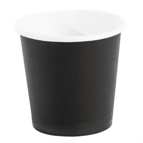  HorecaTraders HorecaTraders Recyclable Coffee Cups Black 12cl (1000 Pieces) 