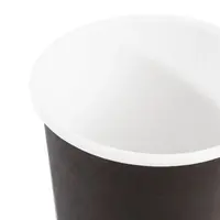 HorecaTraders Recyclable Coffee Cups Black 12cl (1000 Pieces)