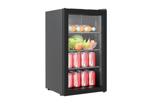  HorecaTraders Mini-Kühlschrank Tischmodell L 80L 474 x 440 x 840mm 