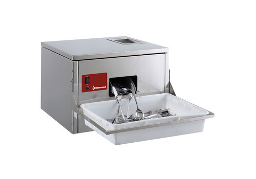  HorecaTraders Cutlery polishing machine for cutlery | 3000/3500 p/hour | Table model | 570x550xh400mm 