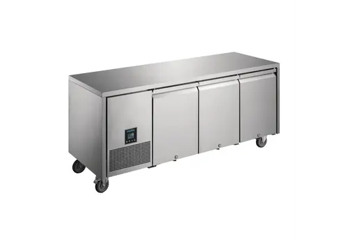  HorecaTraders Réfrigérateur-congélateur 3 portes haut de gamme Polar série U | 420 L | 