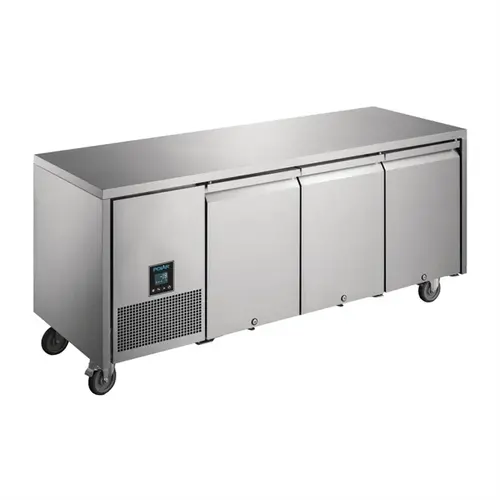  HorecaTraders Polar U-serie premium 3-deurs koelvriezer | 420 L | 