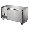 HorecaTraders Polar U-series two-door freezer workbench 267L