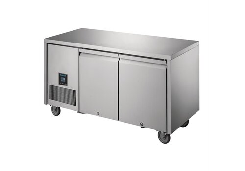  HorecaTraders Polar U-series two-door freezer workbench | 267L | 