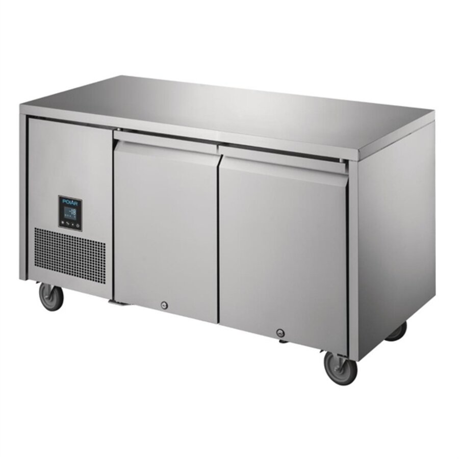 Polar U-series two-door freezer workbench 267L